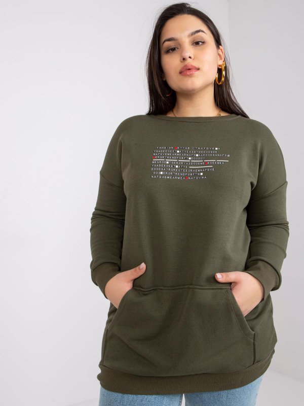 Bluza-RV-BL-7124.01-khaki rozmiar - ONE SIZE