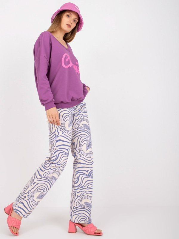 Bluza-FA-BL-7754.55P-fioletowy rozmiar - ONE SIZE