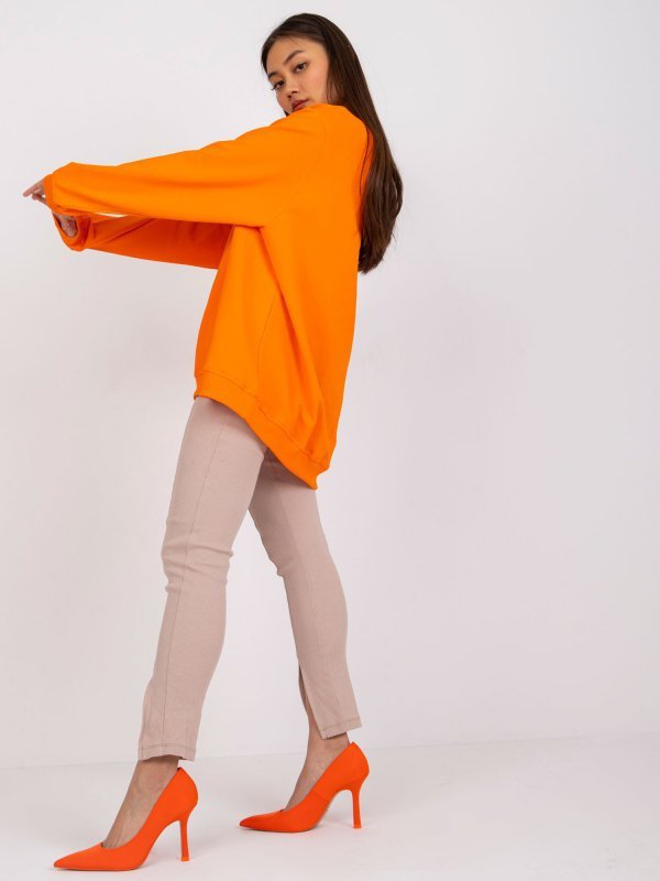 Bluza-RV-BL-5185.79P-pomarańczowy rozmiar - S/M