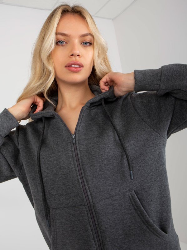 Bluza-CT-BL-F-621087.65P-ciemny szary rozmiar - S/M