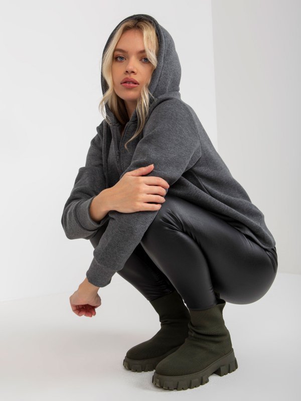 Bluza-CT-BL-F-621087.65P-ciemny szary rozmiar - S/M
