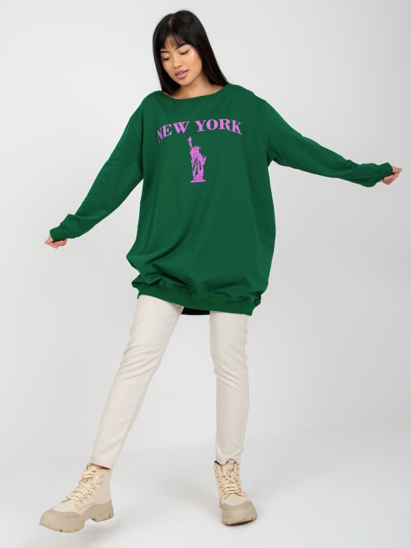 Bluza-VI-BL-3212.15X-ciemny zielony rozmiar - ONE SIZE