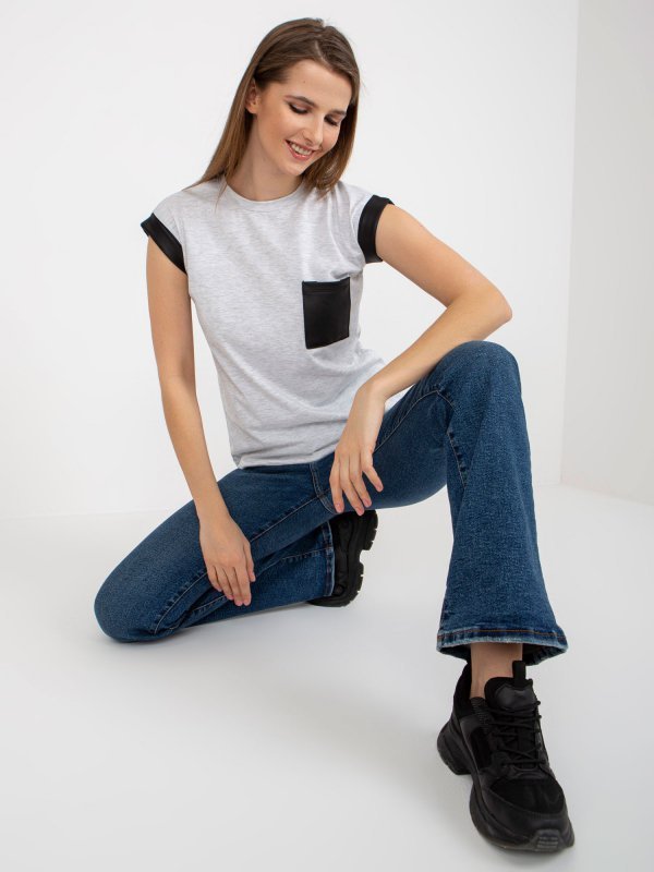 T-shirt-FA-TS-8423.18P-jasny szary rozmiar - ONE SIZE