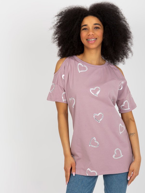 Bluzka-FA-BZ-8452.77-jasny fioletowy rozmiar - ONE SIZE