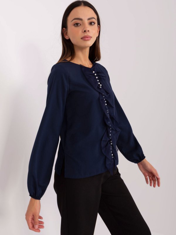 Bluzka-LK-BZ-506673.36-granatowy rozmiar - 42
