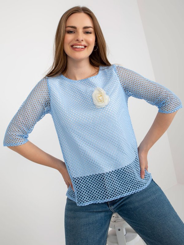 Bluzka-LK-BZ-506642.94-jasny niebieski rozmiar - 36