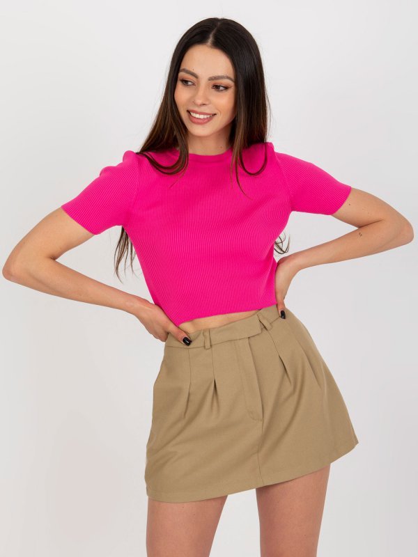Bluzka-BA-BZ-2305.32-ciemny różowy rozmiar - ONE SIZE