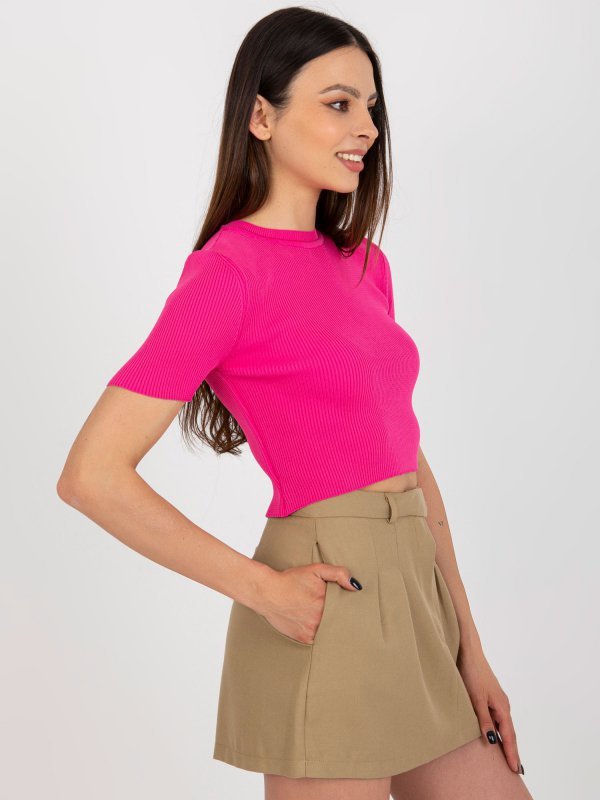 Bluzka-BA-BZ-2305.32-ciemny różowy rozmiar - ONE SIZE