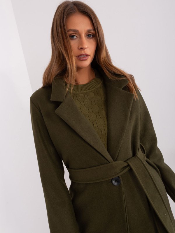 Płaszcz-TW-PL-BI-5312-1.31-khaki rozmiar - L