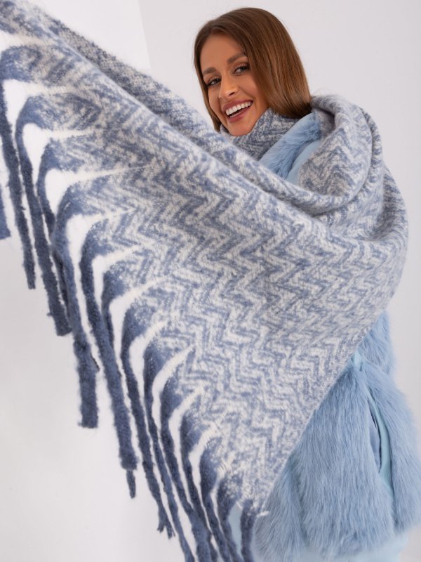 Szalik-AT-SZ-23125.75-biało-niebieski rozmiar - ONE SIZE