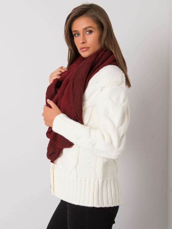 Szalik-AT-SZ-3899.91-bordowy rozmiar - ONE SIZE
