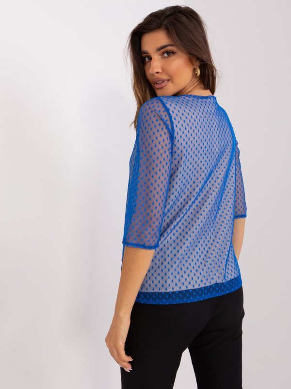 Bluzka-LK-BZ-506729.63P-ciemny niebieski rozmiar - 36