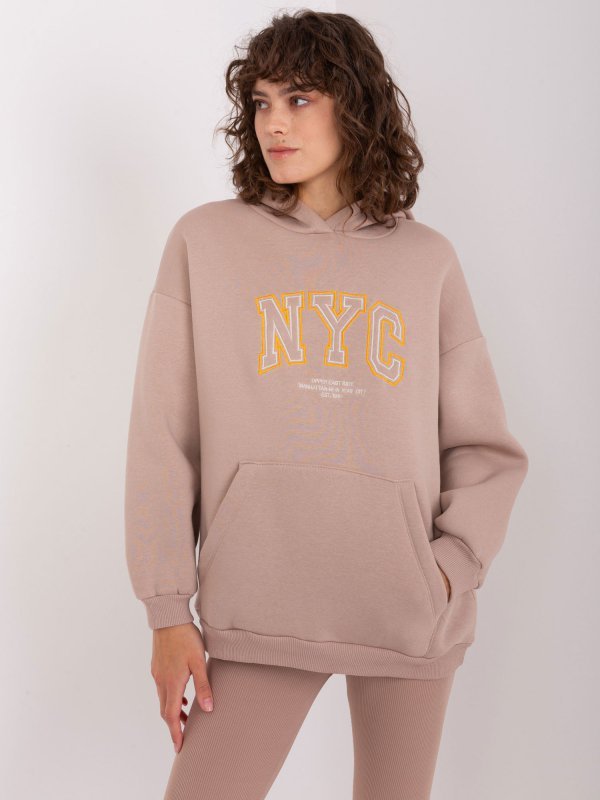 Bluza-FA-BL-8808.95-ciemny bezowy rozmiar - ONE SIZE