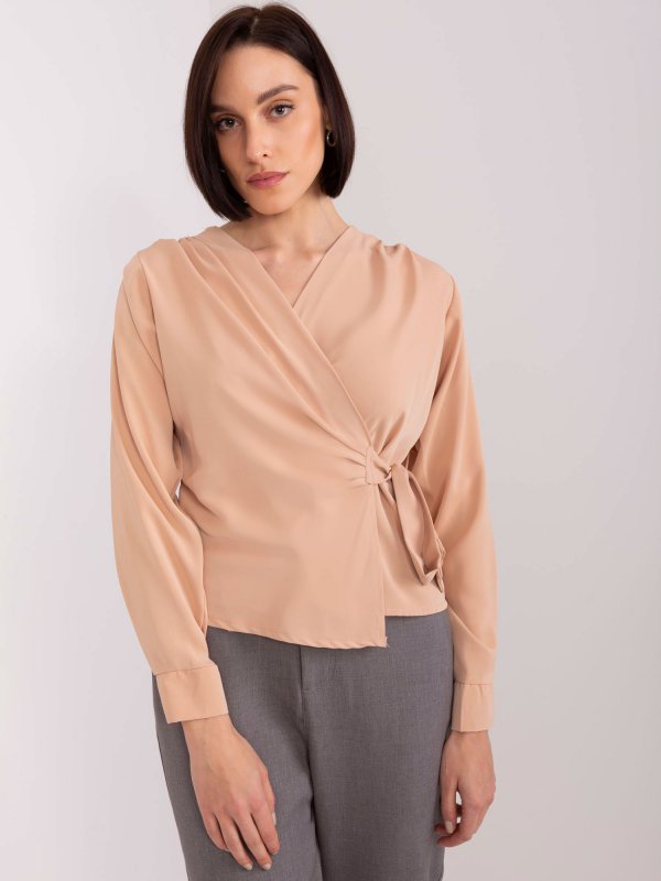Bluzka-EM-BZ-3035.36-camelowy rozmiar - S