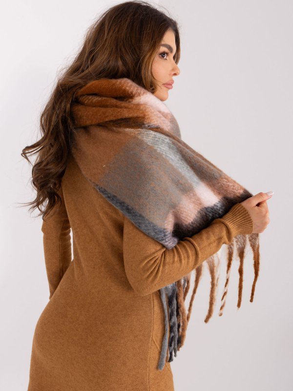 Szalik-AT-SZ-2313.31-brązowy rozmiar - ONE SIZE
