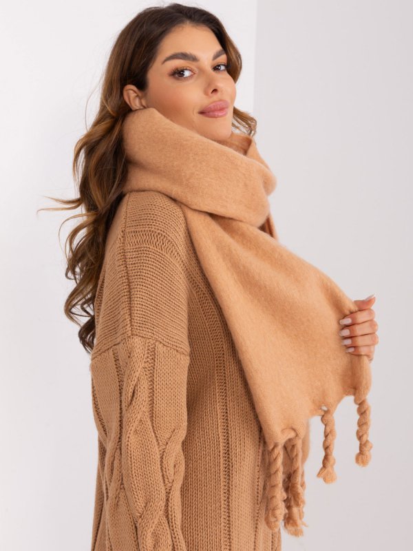 Szalik-AT-SZ-2313502.76P-camelowy rozmiar - ONE SIZE