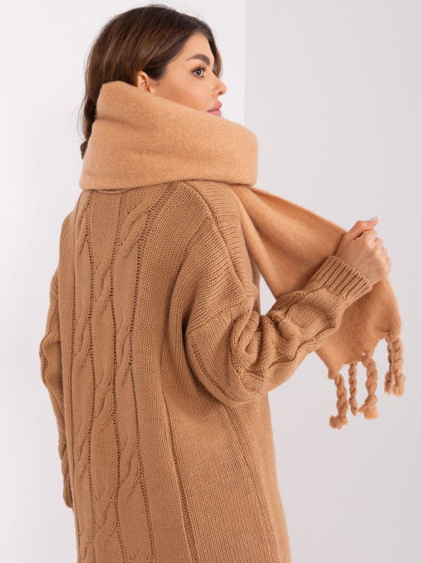 Szalik-AT-SZ-2313502.76P-camelowy rozmiar - ONE SIZE