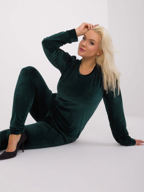 Komplet-RV-KMPL-6085.05-ciemny zielony rozmiar - 3XL