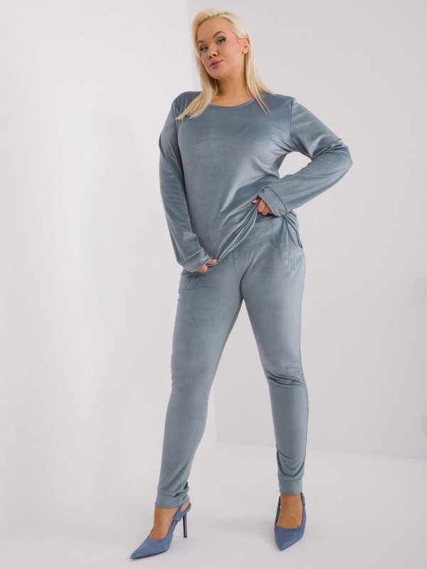 Komplet-RV-KMPL-6085.05-szaro-niebieski rozmiar - 2XL