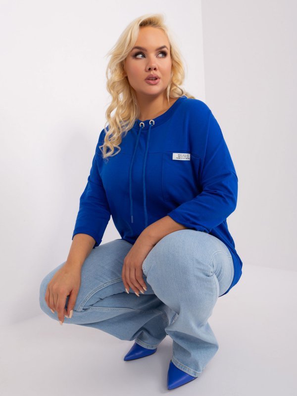 Bluzka-RV-BZ-9071.79P-kobaltowy rozmiar - ONE SIZE