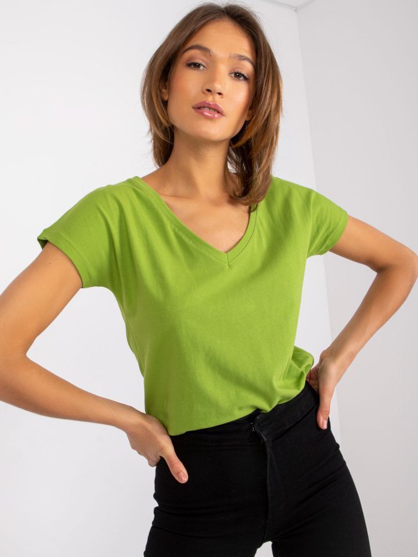 T-shirt-RV-TS-4832.42P-jasny zielony rozmiar - XS