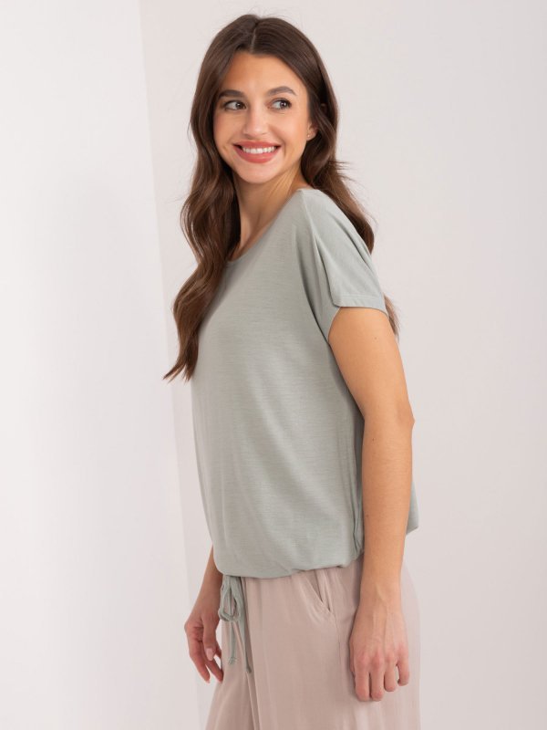 Bluzka-D12100R02646A-khaki rozmiar - S