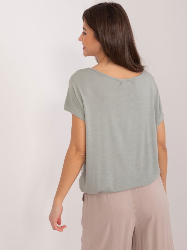 Bluzka-D12100R02646A-khaki rozmiar - S