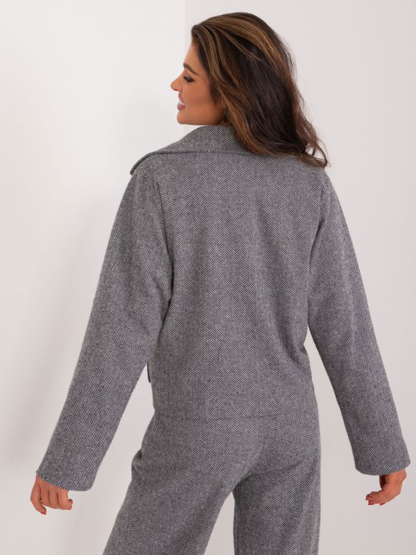 Marynarka-LK-MA-509562-1.03-szaro-czarny rozmiar - L/XL