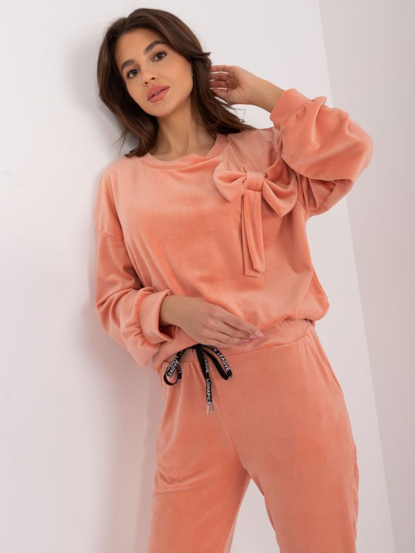 Komplet-DHJ-KMPL-8870.59-brzoskwiniowy rozmiar - ONE SIZE