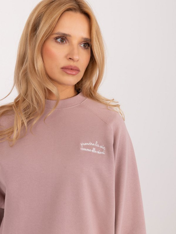 Bluza-D10088BC02656A-ciemny różowy rozmiar - M