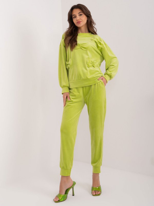 Komplet-DHJ-KMPL-8850.68-limonkowy rozmiar - ONE SIZE
