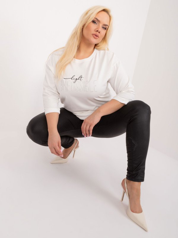 Bluzka-RV-BZ-9417.69-ecru rozmiar - ONE SIZE