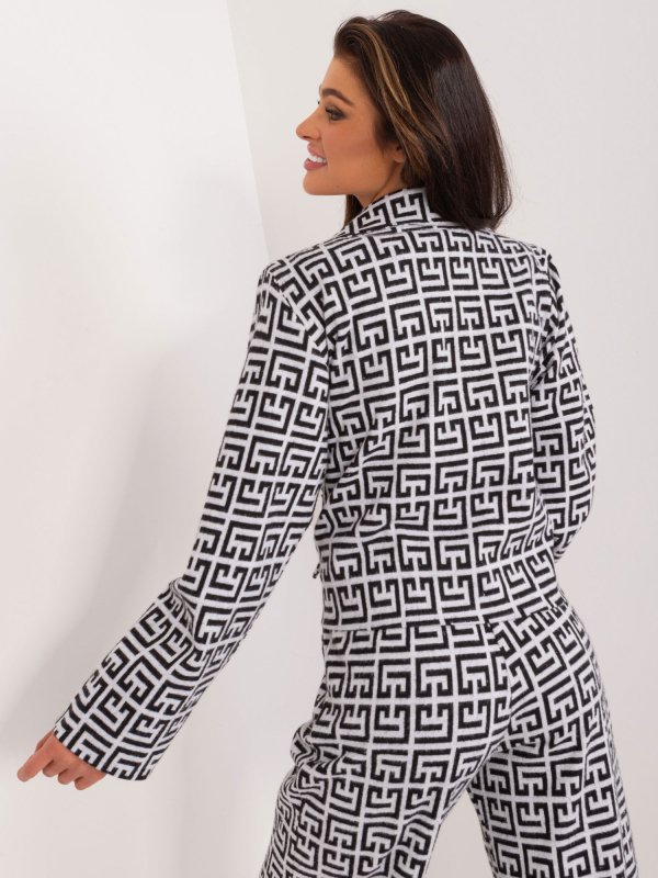 Marynarka-LK-MA-509562.76-szaro-czarny rozmiar - S/M