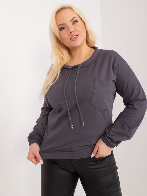 Bluzka-RV-BZ-9234.38-grafitowy rozmiar - ONE SIZE