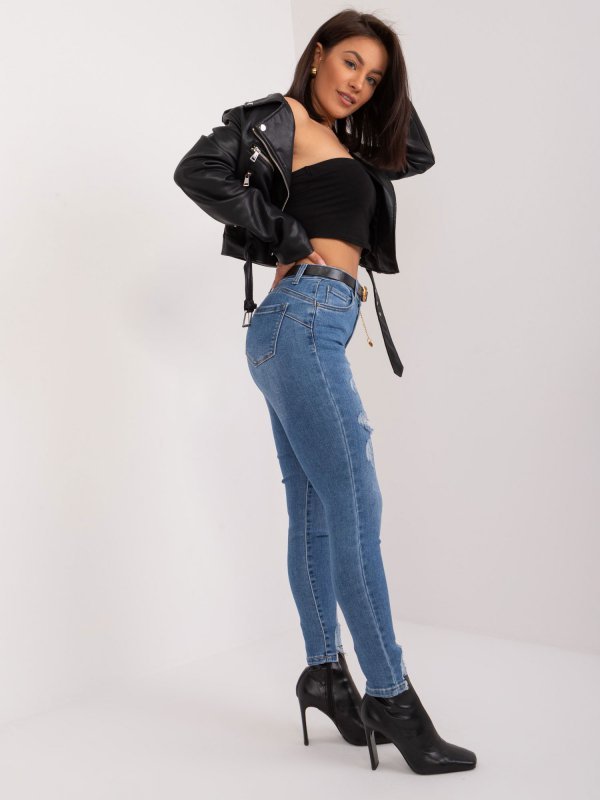 Spodnie jeans-PM-SP-J1330-14.31X-ciemny niebieski rozmiar - L