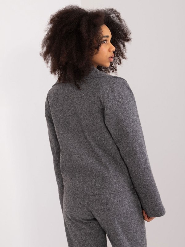 Marynarka-LK-MA-509562-2.14X-szaro-czarny rozmiar - S/M