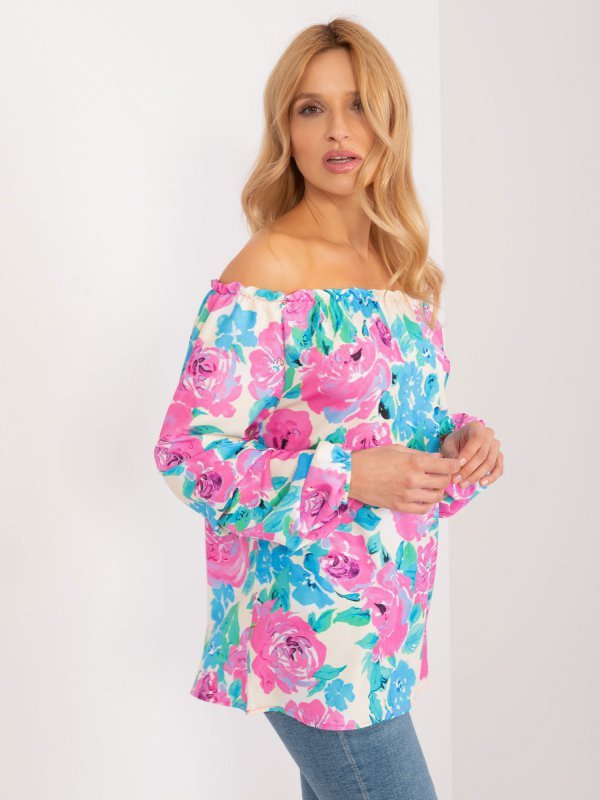 Bluzka-WN-BZ-8281.59-niebieski rozmiar - S/M