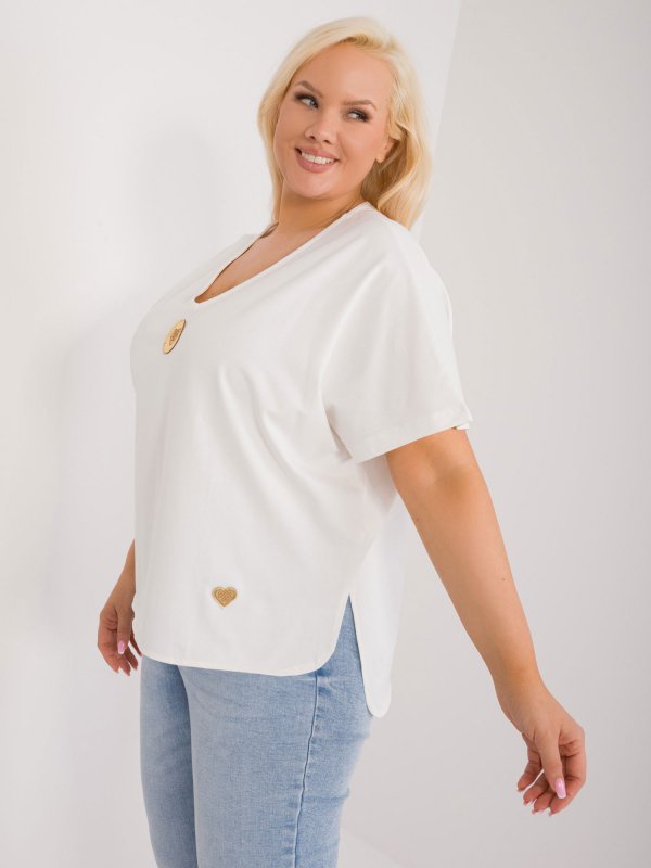 Bluzka-FA-BZ-9178.30-ecru rozmiar - ONE SIZE