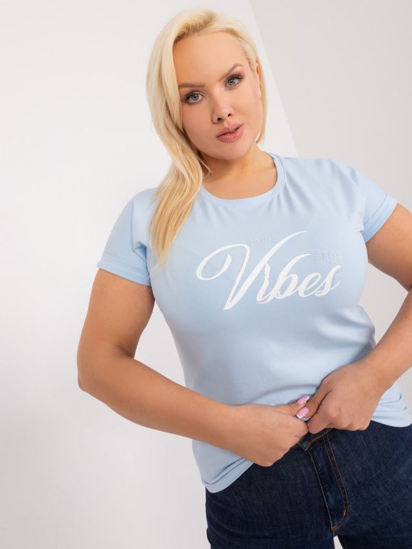 T-shirt-RV-TS-9475.60-jasny niebieski rozmiar - ONE SIZE