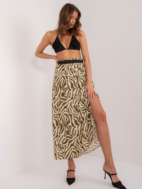 Spódnica-D73771M50223A-khaki rozmiar - M