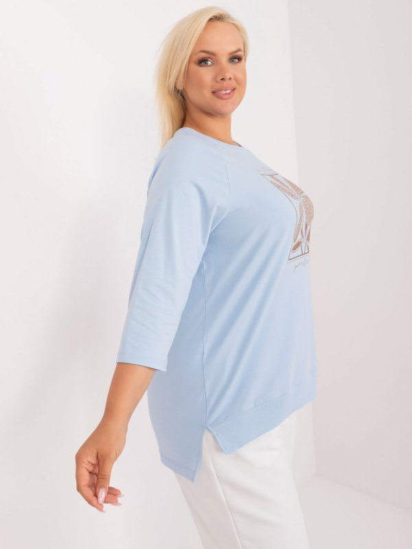 Bluzka-RV-BZ-9439.60-jasny niebieski rozmiar - ONE SIZE