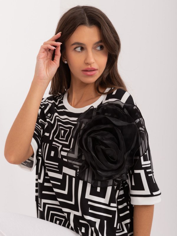 Bluzka-LK-BZ-509697.27-czarny rozmiar - ONE SIZE
