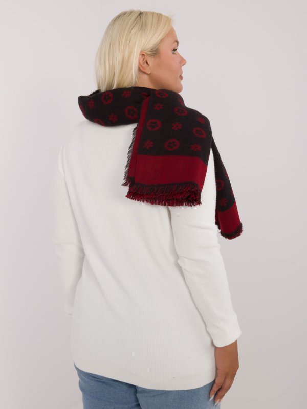 Szalik-AT-SZ-1701.61-czarno-czerwony rozmiar - ONE SIZE