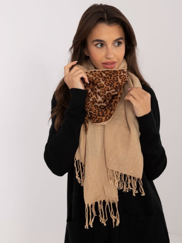 Szalik-AT-SZ-ENEC-A97.88-camelowy rozmiar - ONE SIZE
