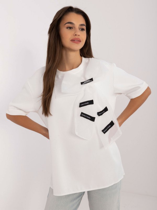 Bluzka-LK-BZ-509621-3.54-ecru rozmiar - L/XL