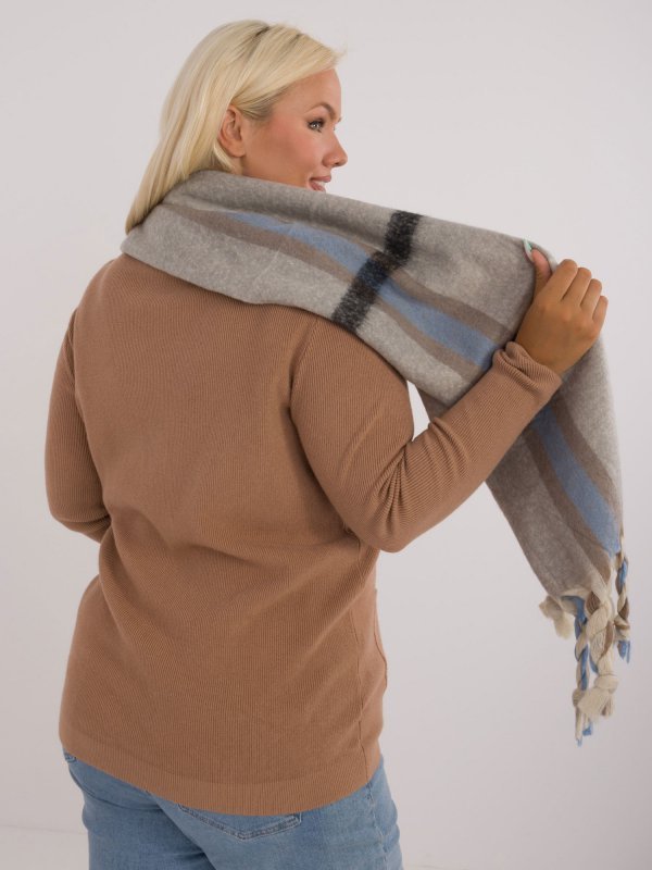 Szalik-AT-SZ-2315.33-szary rozmiar - ONE SIZE