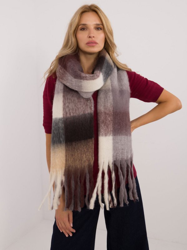 Szalik-AT-SZ-2312501.62-brązowy rozmiar - ONE SIZE
