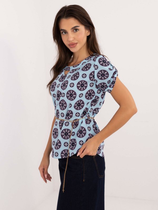 Bluzka-LK-BZ-505775.00-jasny niebieski rozmiar - 36