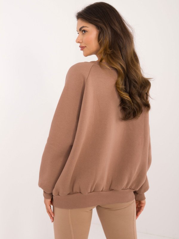 Bluza-EM-BL-857.88-brązowy rozmiar - ONE SIZE