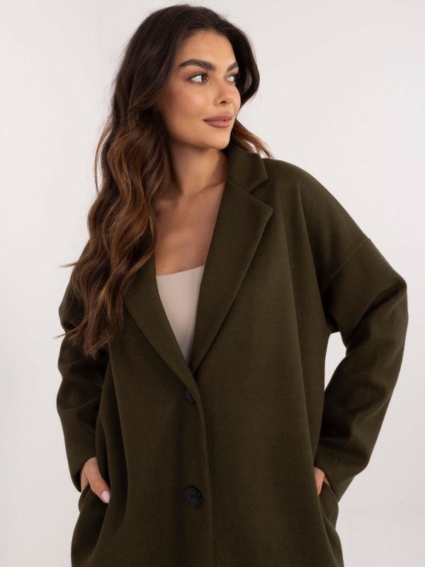 Płaszcz-TW-PL-BI-7298-2.14-khaki rozmiar - L